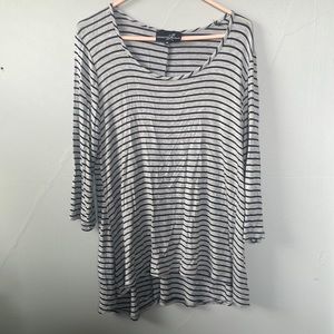 Lexington Avenue size XL long striped lightweight shirt normcore casual